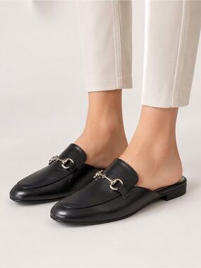 BCBGeneration Women’s Zorie 
 Black Slip-On Mules, Size 9 M